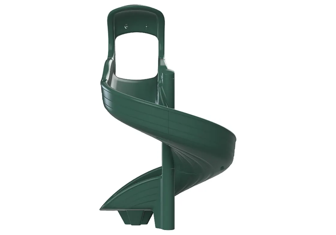 Open Spiral Slide 5′ Green