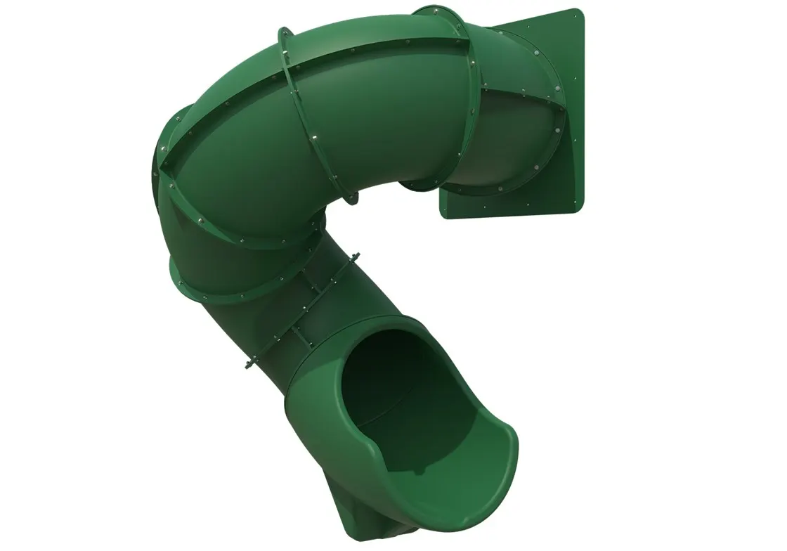 Spiral Tube Slide 5′ Green
