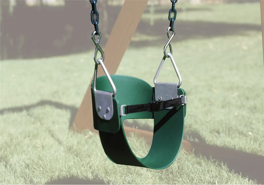 Toddler Bucket – Green – 72″ Soft Grip (9′ Swing Beam)