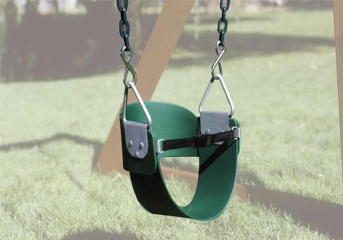Toddler Bucket – Green – 83″ Soft Grip (10′ Swing Beam)